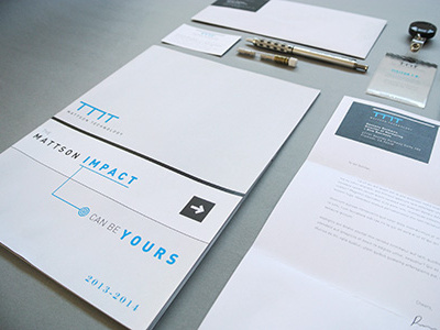 Mattson Technology - Corporate Identity branding brochure business card copy write corporate identity extensions identity knolling letterhead logo stationary