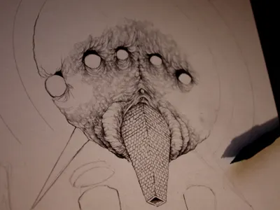 Sphere Working shot drawing pencil sphere