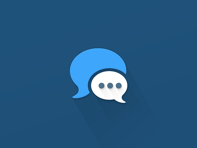 iMessage goes flat flat icon imessage