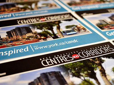 Centres & Corridors best black blue brand branding canada centres centres corridors corridors debut design dribbble favorite fun marketing newmarket ontario popular post card postcard red teal york region