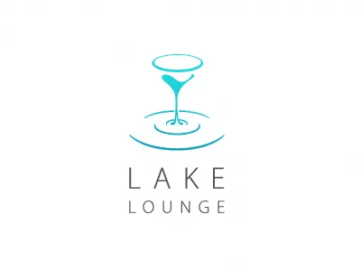 “Lake Lounge Bar” logo concept logo lounge bar