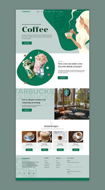 Starbucks website coffee design green product design starbucks ui ux