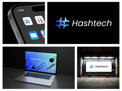 Hashtech - Al, web3, Software logo design ai brand identity branding creative logo hash tech logo hashtag identity logo logo design logo designer mark minimalist logo modern logo software logo startup logo symbol tech logo technology web3