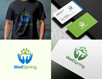 Health & Wellness WellSpring Logo Design brandidentity creativelogo designconcept ecofriendly graphicdesign healthcare healthlogo holistichealth logodesign logoinspiration minimalistdesign naturalliving organicproducts professionallogo sustainablebrand symbolicdesign vibrantcolors wellnesscommunity wellnessdesign wellnessjourney