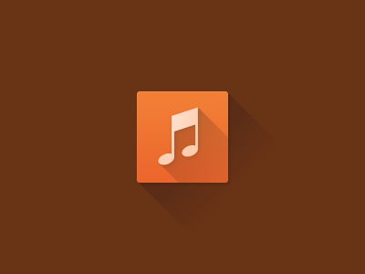 flat music flat icon ios iphone music