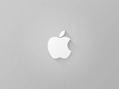 Apple apple flat grey ios ipad iphone logo macbook shadow simple