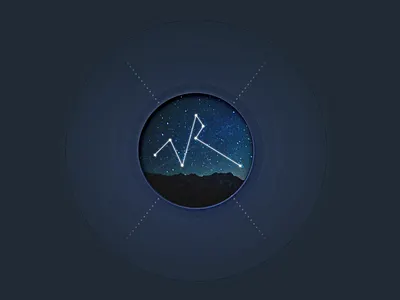 Logo blue logo sky stars