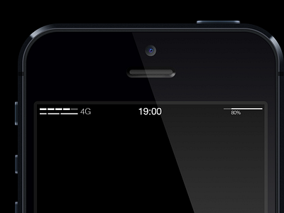iOS Status Bar Concept 7 apple bar concept erik westerdahl icons ios iphone status ui