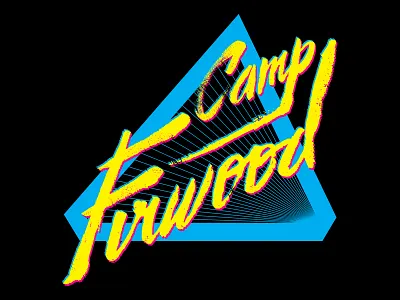 Firwood Shredder T-Shirt 80s apparel black cmyk cursive custom type cyan magenta script t shit type typography yellow