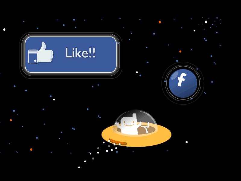 Like us on facebook animation facebook like