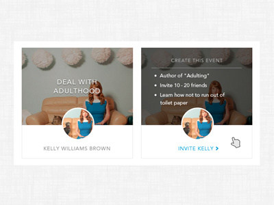 author/experience block author event hover product profile