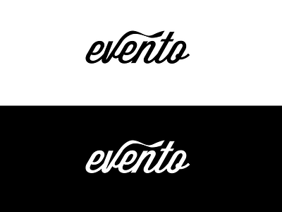 Evento Logo black bw clear design evenement evento logo logotype minimalist morocco startup typo typography web white