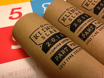 Lost Type Klinic Stamp klinic lost type poster stamp tube