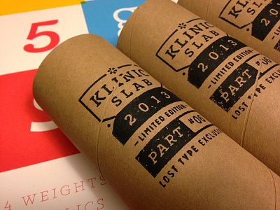 Lost Type Klinic Stamp klinic lost type poster stamp tube