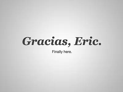 I've arrived debut minimal