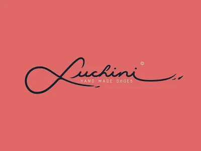 Luchini. branding calligraphy chic hand made handwritten lettering logo manuscript script shoes