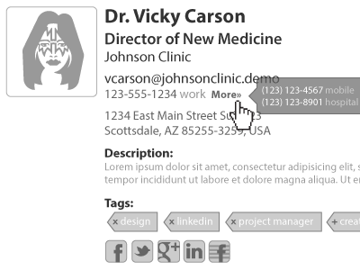 Sage Web Application Contacts Profile (wireframes) usability userexperience ux wireframe