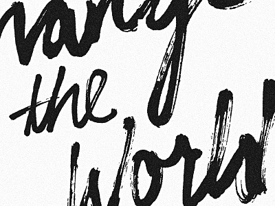 Change brush krink paint pen script type typography