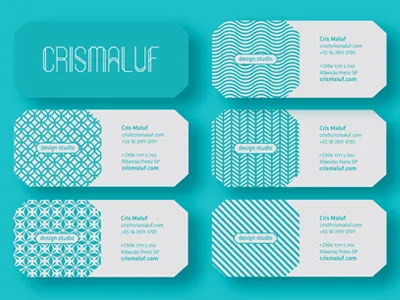 Cris Maluf branding business card logo type
