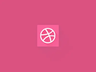 Dribbble Flat dribbble flat