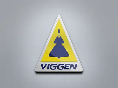 Viggen Badge badge emblem icon