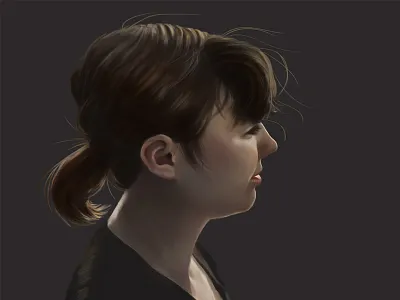 Laura digital paint photoshop portrait