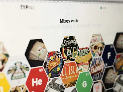 TYPmx chemistry hexagon typmx typography