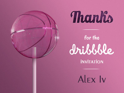 Thanks Shot basketball candy chupa chups dribbble glass thanks