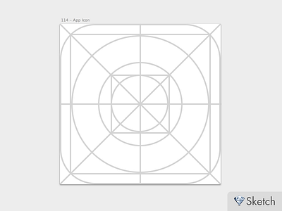 Ios7 icon guides for Sketch.app guides icon ios7 sketch.app