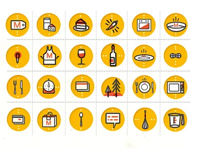 Icons for food