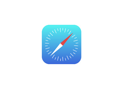 Let's fix the Safari icon flat icon ios7 safari