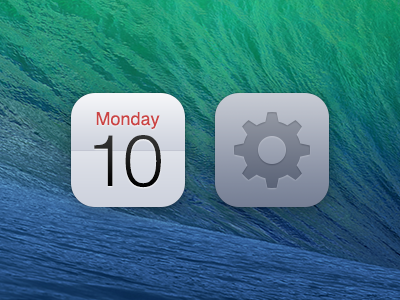 Calendar & Settings calendar icons ios 7 iphone settings