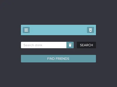ui elements flat ios iphone simple ui user interface