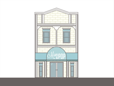 Architectural Illustration adobe architecture building design illustration illustrator shop typography vector