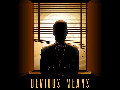 Window blinds book comic devious illustration mad madmen means men window