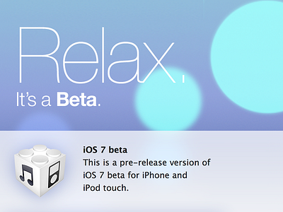 Hey, guys, beta flat hate hater ios 7 ios7 relax