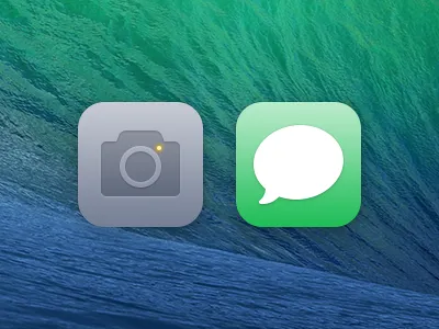 Camera & Messages camera icons ios 7 iphone messages
