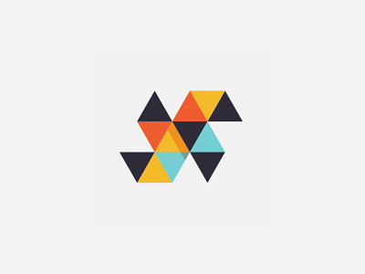 Triangles brand experiment identity logo mark triangle