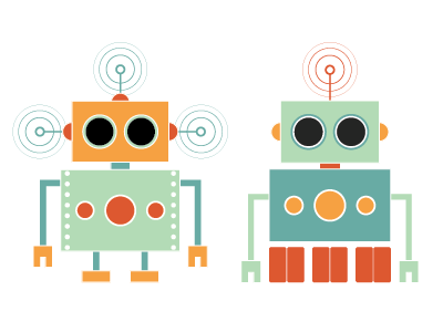 Robot Icons icons illustrator logo robot robots vector