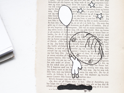 Balloonboy drawing fineline oldbook paint promarker star