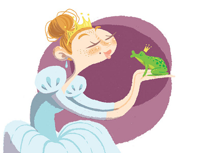 The Frog Prince ballet cute fairy tale frog illustration kiss painting photoshop prince story