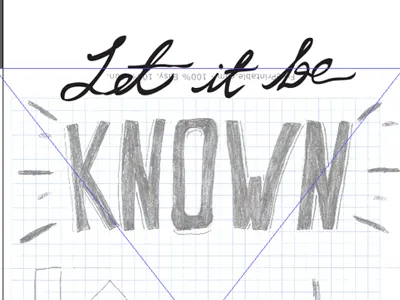 Screen Shot - Let it Be Known church hand drawn series typography