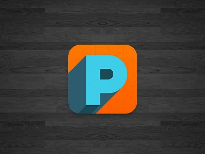 Productívate andorid app application aqua black blue brand branding design graphic icon ios ipad iphone isotype logo logo design mobile orange p productive productivity startup weekend startupweekend tag wood