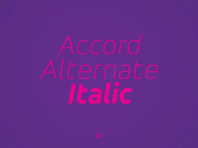 Accor Alternate Thin Italic accord alternate character design font glyph italic letter sone soneritype thin type typeface