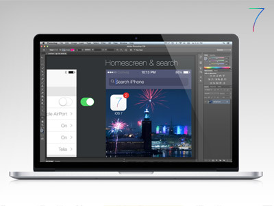 iOS 7 GUI PSD deviantart download free gui ios7 psd