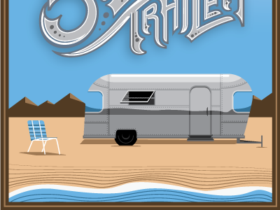 Silver Bullet Trailer 2 beach folding chair illustration poster regina spektor silver bullet trailer