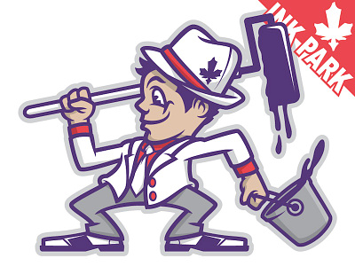 Ink Park Gents character clothingline design graphic illustration logo logoflip mascot sportslogo