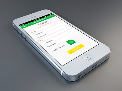 Cash Hoppers Register app game green iphone ui ux