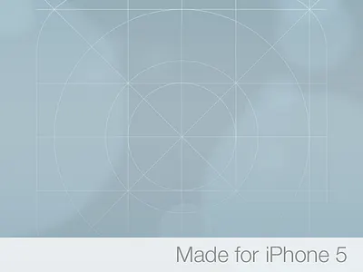 iOS 7 Icon Grid Wallpaper for iPhone 5 apple blue defocus gradient grid ios7 iphone5 wallpaper