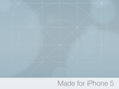 iOS 7 Icon Grid Wallpaper for iPhone 5 apple blue defocus gradient grid ios7 iphone5 wallpaper